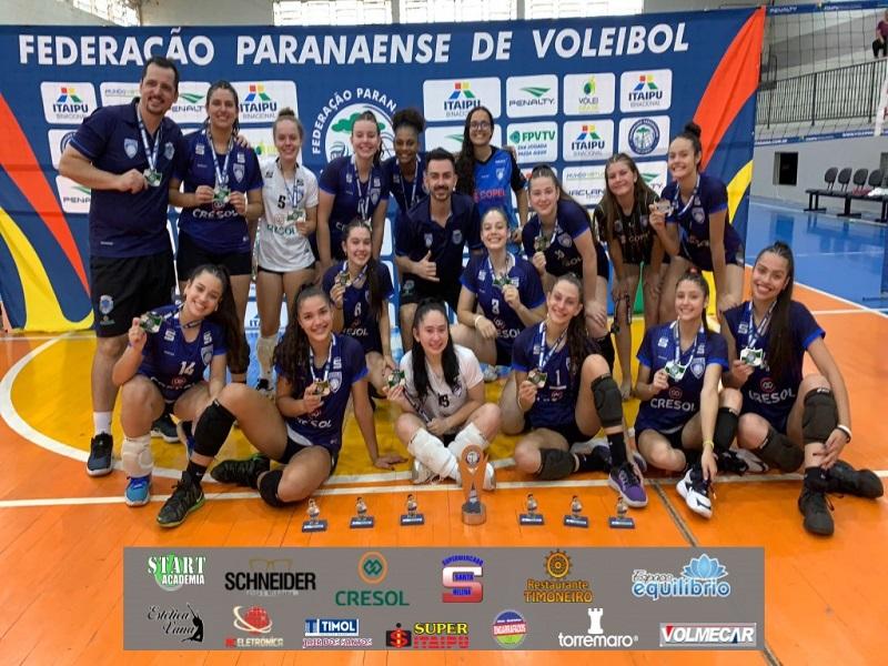 Equipe Sub-15 de vôlei feminino do Corinthians é campeã da série